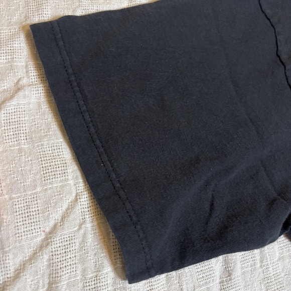 Vintage Guess Jeans Shirt Mens One Size Black Rainbow Logo Graphic 80s - Picture 7 of 14